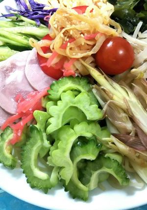 【苦瓜(ゴーヤ)冷やし中華】-レシピのメイン写真