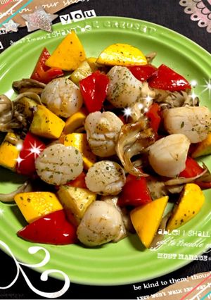貝柱の旨味が絶品！夏野菜の焼きマリネ♪-レシピのメイン写真