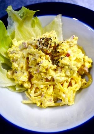 レンジで簡単！たまごパスタサラダ-レシピのメイン写真