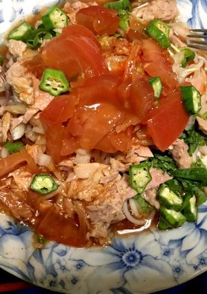 トマトジュースで洋風素麺-レシピのメイン写真