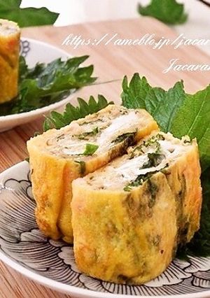 大葉とハムのほんのり甘い卵焼き-レシピのメイン写真