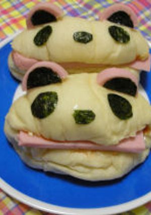 キャラ弁に☆簡単パンダパン-レシピのメイン写真