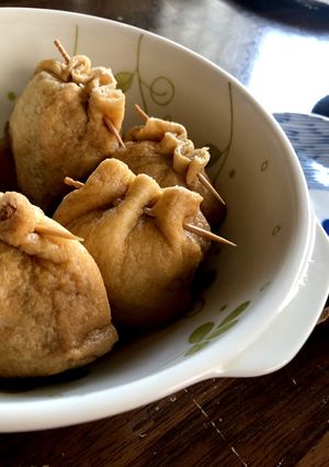 ヘルシー！コンニャクいっぱい茶巾煮-レシピのメイン写真