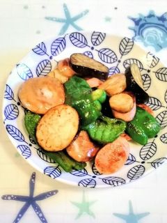 魚肉ソーセージと余り野菜の炒めもの-レシピのメイン写真