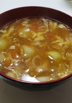 KDS考案!卵とトマトのスープ!-レシピのメイン写真