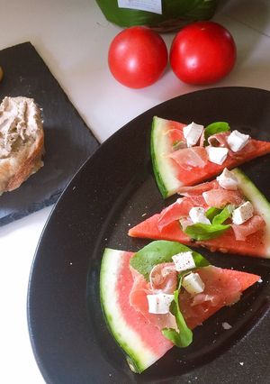 スイカ の ピザ-レシピのメイン写真