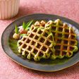 お豆腐&桑抹茶のヘルシーワッフル♪