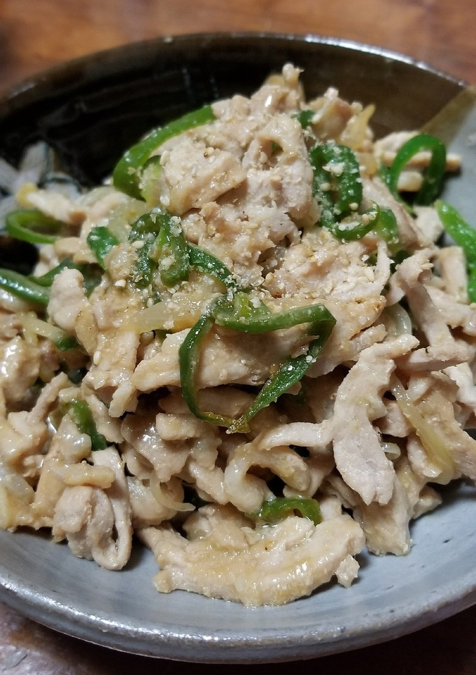 豚肉とピーマンの細切り味噌炒め-レシピのメイン写真