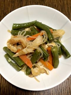 さやいんげんとちくわの炒め煮-レシピのメイン写真
