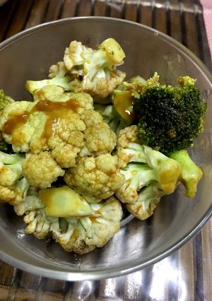 ブロッコリーとカリフラワーのにんにく味噌-レシピのメイン写真