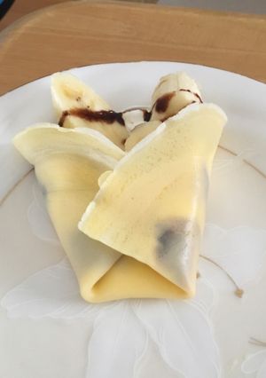チョコバナナクレープ-レシピのメイン写真