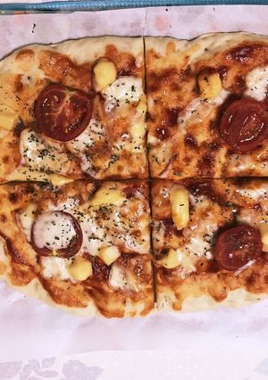 簡単、発酵なし、フワフワピザ-レシピのメイン写真