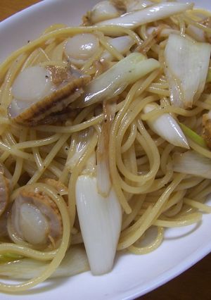ほたてとねぎのスパゲッティー-レシピのメイン写真