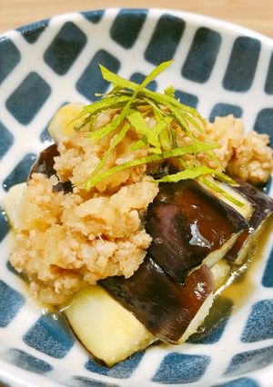 なすのおろし鶏そぼろがけ-レシピのメイン写真