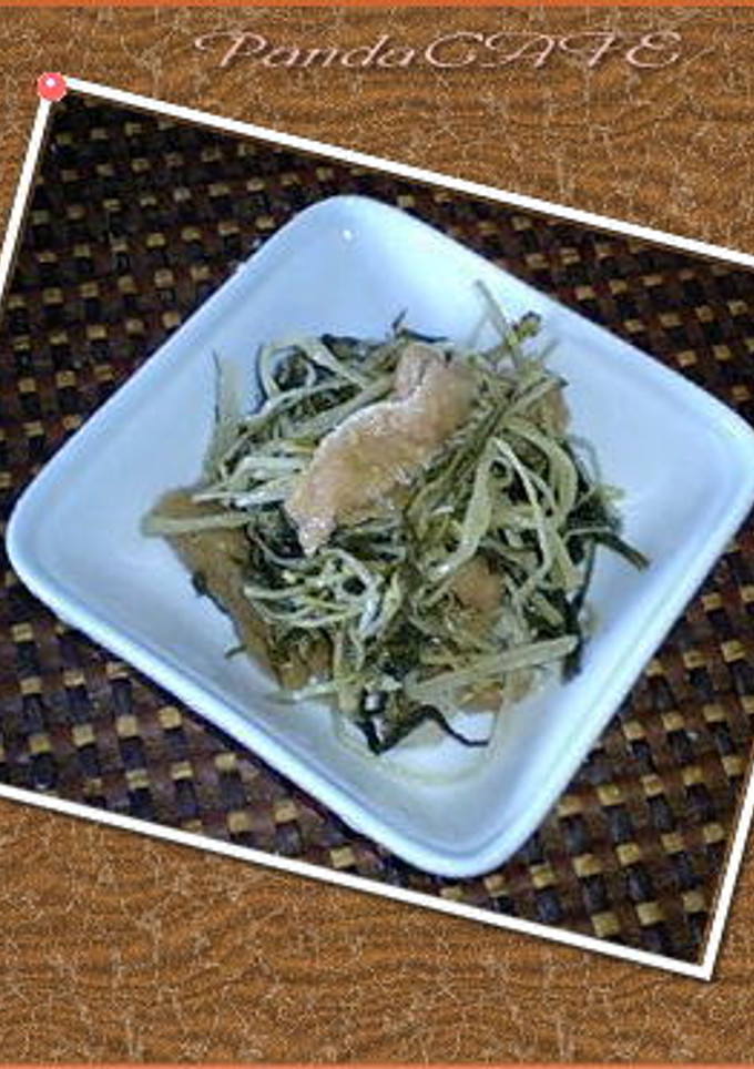 ✿水菜　と油揚げ　の炒め煮♪-レシピのメイン写真