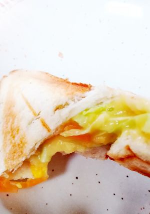 ＊スープの素でつくる＊ホットサンド-レシピのメイン写真