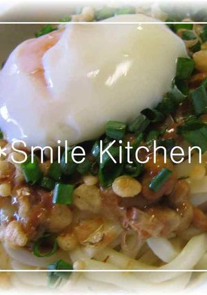 ✿温玉のっけ♡冷たぁ～い納豆うどん✿-レシピのメイン写真