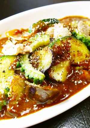 豚ばらズッキーニなすゴーヤ！夏野菜カレー-レシピのメイン写真