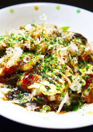 柔らか鶏むね肉ともやしで☆お好み焼き風！-レシピのメイン写真