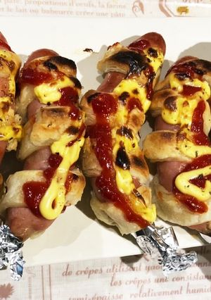 骨つきウィンナー ぐるぐるパイ焼き!-レシピのメイン写真