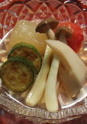 和風野菜マリネ☆うどんつゆ＋すし酢使用-レシピのメイン写真