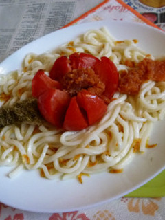 フローズン・トマト載せ冷やしうどん-レシピのメイン写真