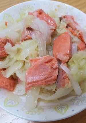 鮭の蒸し煮-レシピのメイン写真