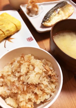材料3つ！ツナとなめ茸の炊き込みご飯-レシピのメイン写真