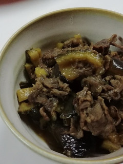 ゴーヤと茄子の牛肉煮(豚肉でも良い)-レシピのメイン写真