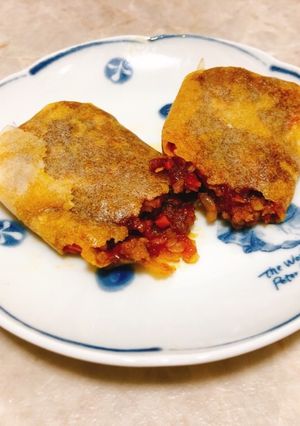春巻きの皮でキーマカレー-レシピのメイン写真