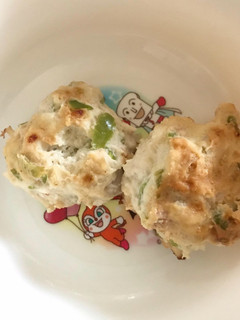 鶏とかつおぶしのハンバーグ 離乳食後期-レシピのメイン写真