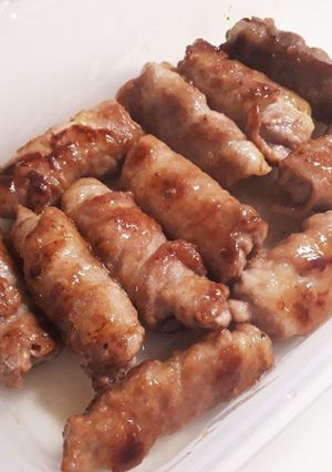 お弁当に☆セロリの豚肉巻き　柚子胡椒風味-レシピのメイン写真