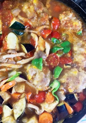 コーンバーグフレッシュトマト中華漬け煮-レシピのメイン写真