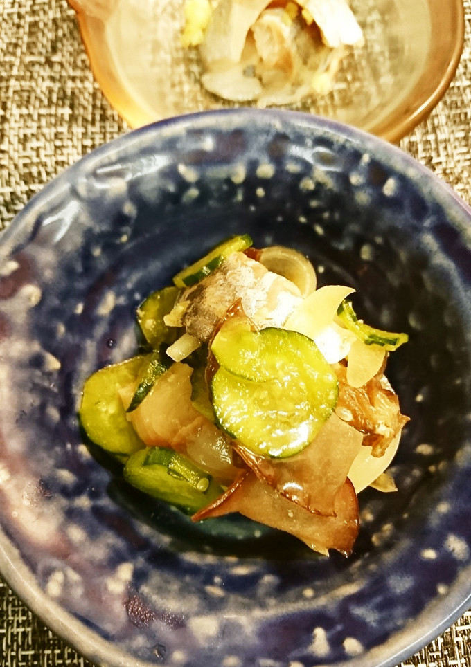 鯵刺とキクラゲの簡単酢の物-レシピのメイン写真