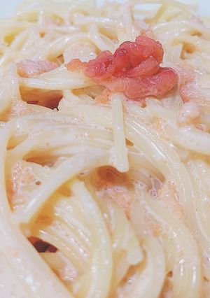 レストランの味 濃厚たらこクリームパスタ-レシピのメイン写真
