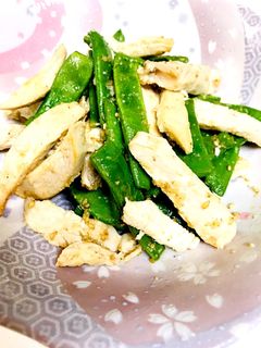 作り置きゆで鶏とインゲンのニンニク炒め-レシピのメイン写真