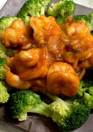 ホントに簡単エビチリ☆ネギが美味しい♪-レシピのメイン写真