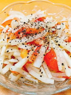 大根とミニトマトの梅ぽん酢和え-レシピのメイン写真