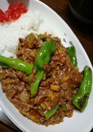 ししとうのホットキーマカレー-レシピのメイン写真
