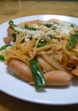 ナポリタン風そうめんチャンプルー-レシピのメイン写真