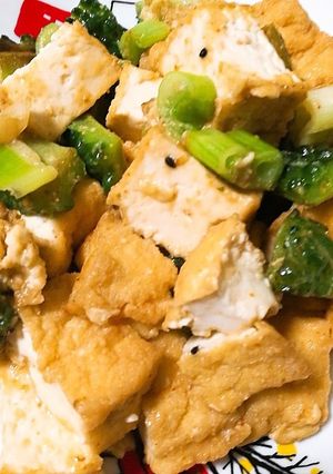 厚揚げとゴーヤの豆板醤炒め-レシピのメイン写真