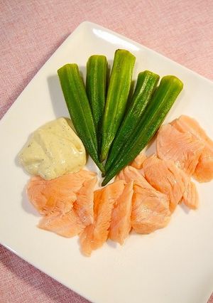 簡単！半熟トロサーモンの特製マヨ和え-レシピのメイン写真
