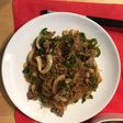 ひき肉ピーマン玉ねぎ春雨炒め