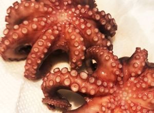 釣り生のマダコの茹で方(タコの下処理)-レシピのメイン写真