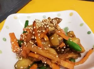 なすの季節　インゲン入り味噌炒め-レシピのメイン写真