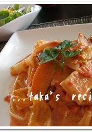 濃厚☆トマトクリームパスタ♪-レシピのメイン写真