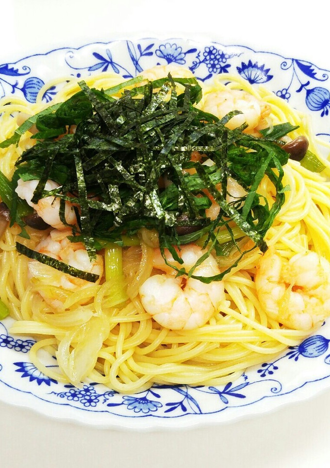 簡単♪美味しい☆海老ときのこの和風パスタ-レシピのメイン写真