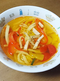 夏バテ防止に♪夏野菜酸辛スープ-レシピのメイン写真