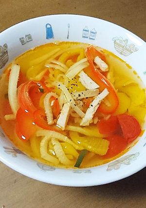 夏バテ防止に♪夏野菜酸辛スープ-レシピのメイン写真