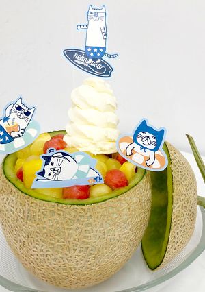 ネコまるけのガチメロンソーダ-レシピのメイン写真